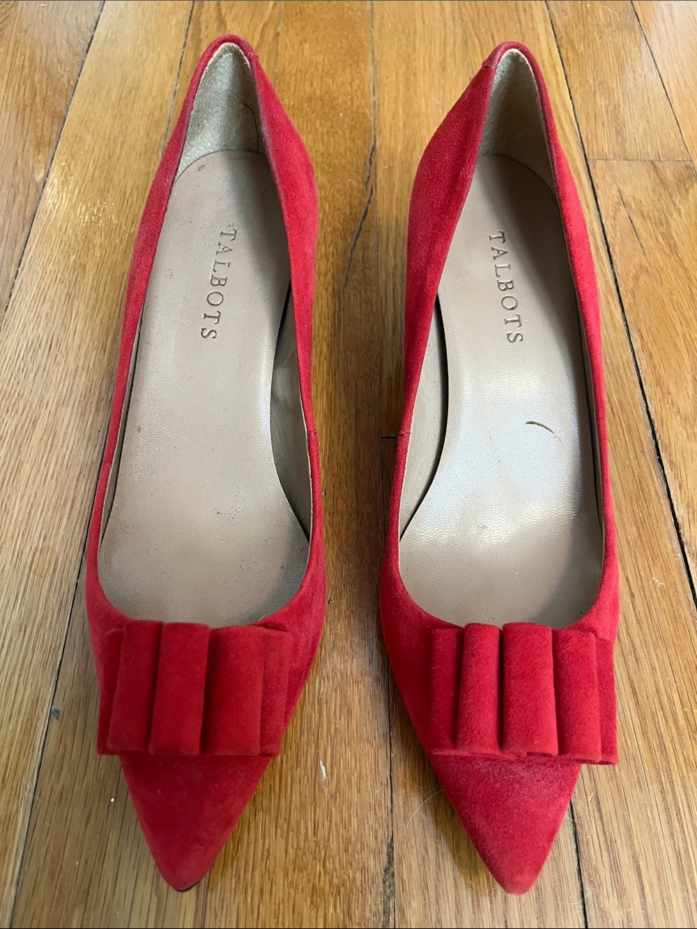 Talbots Red Suede Pumps